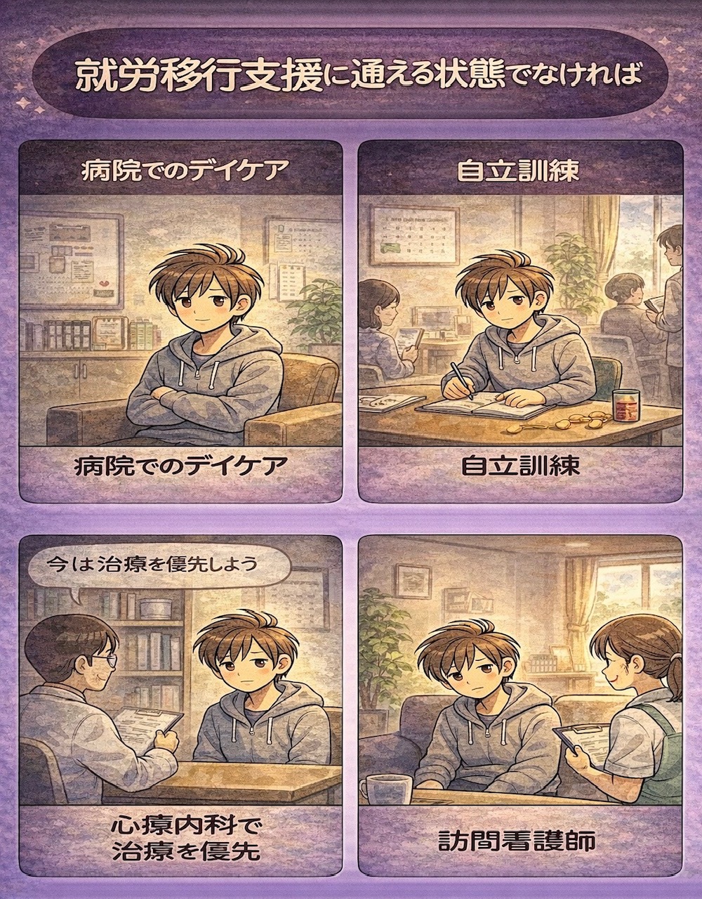 精神が不安定で通えないなら病院で治療をしながら障害年金の申請