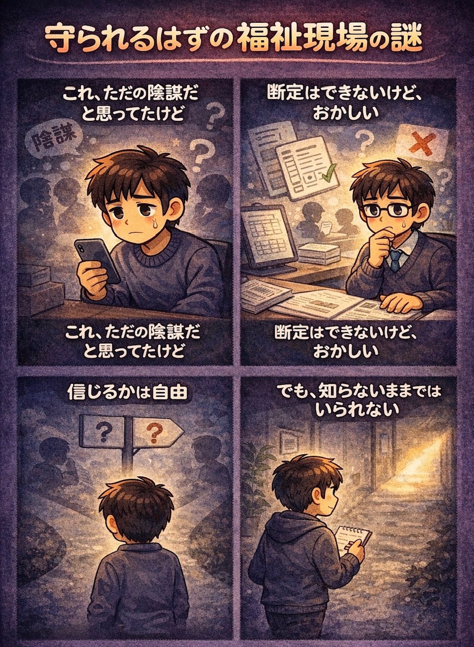 守られる福祉現場の謎