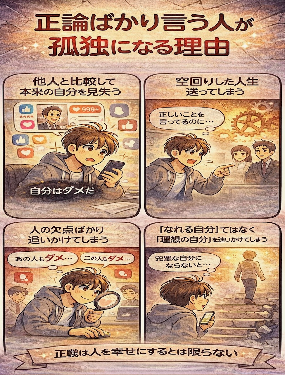 正論ばかり言う人が孤独になる理由