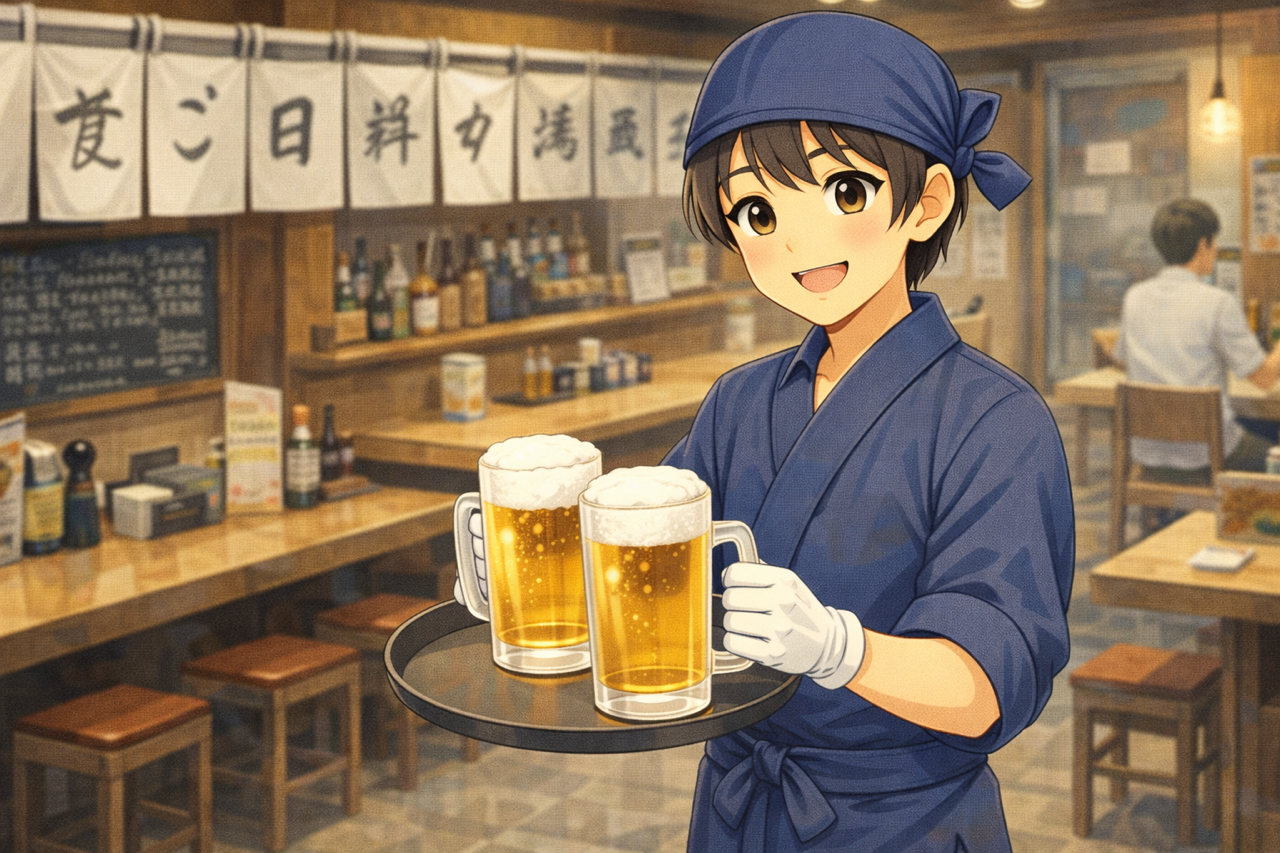 居酒屋はハプニングが多く、刺激が切れない現場