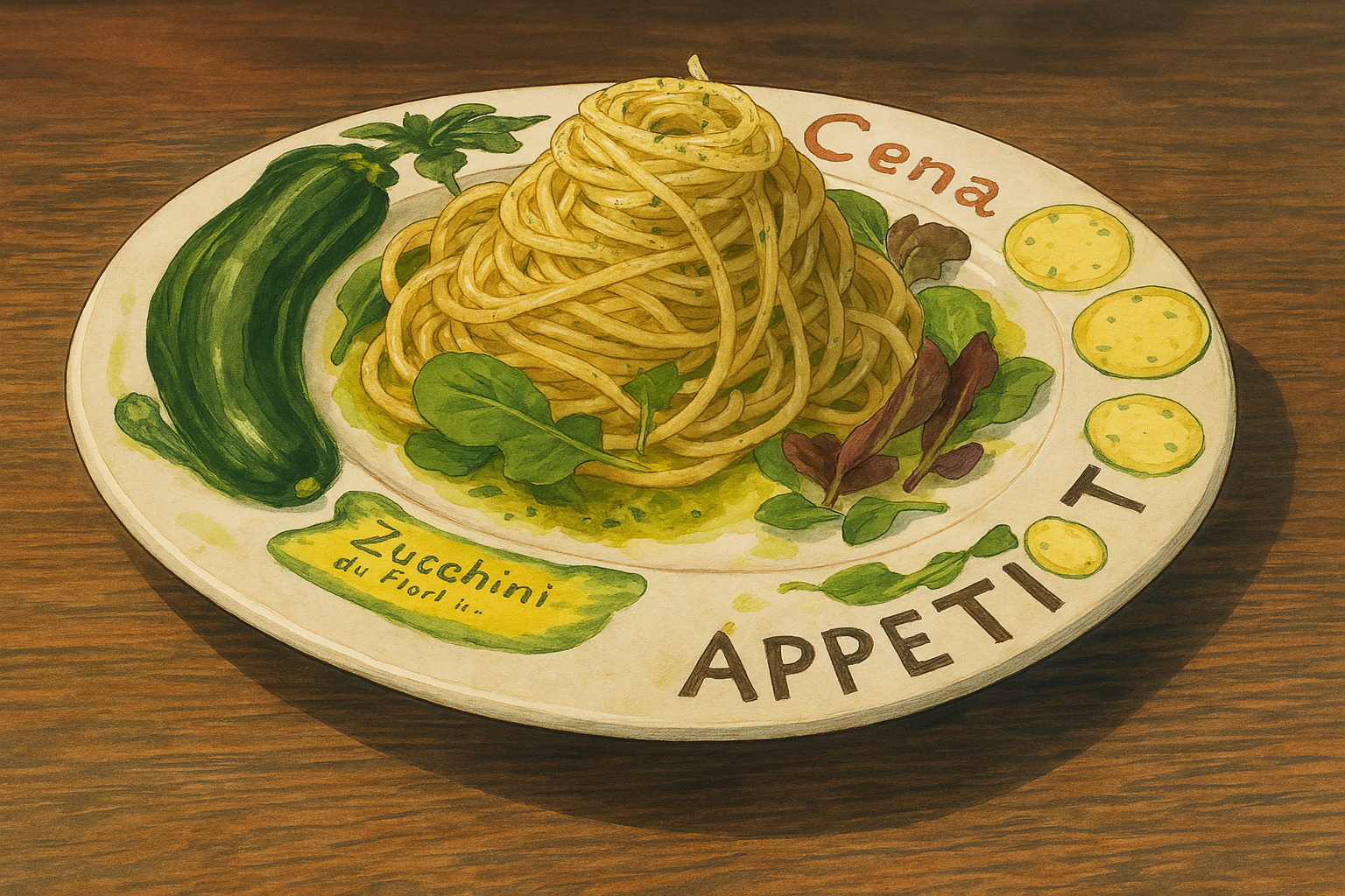 健康バジルパスタ