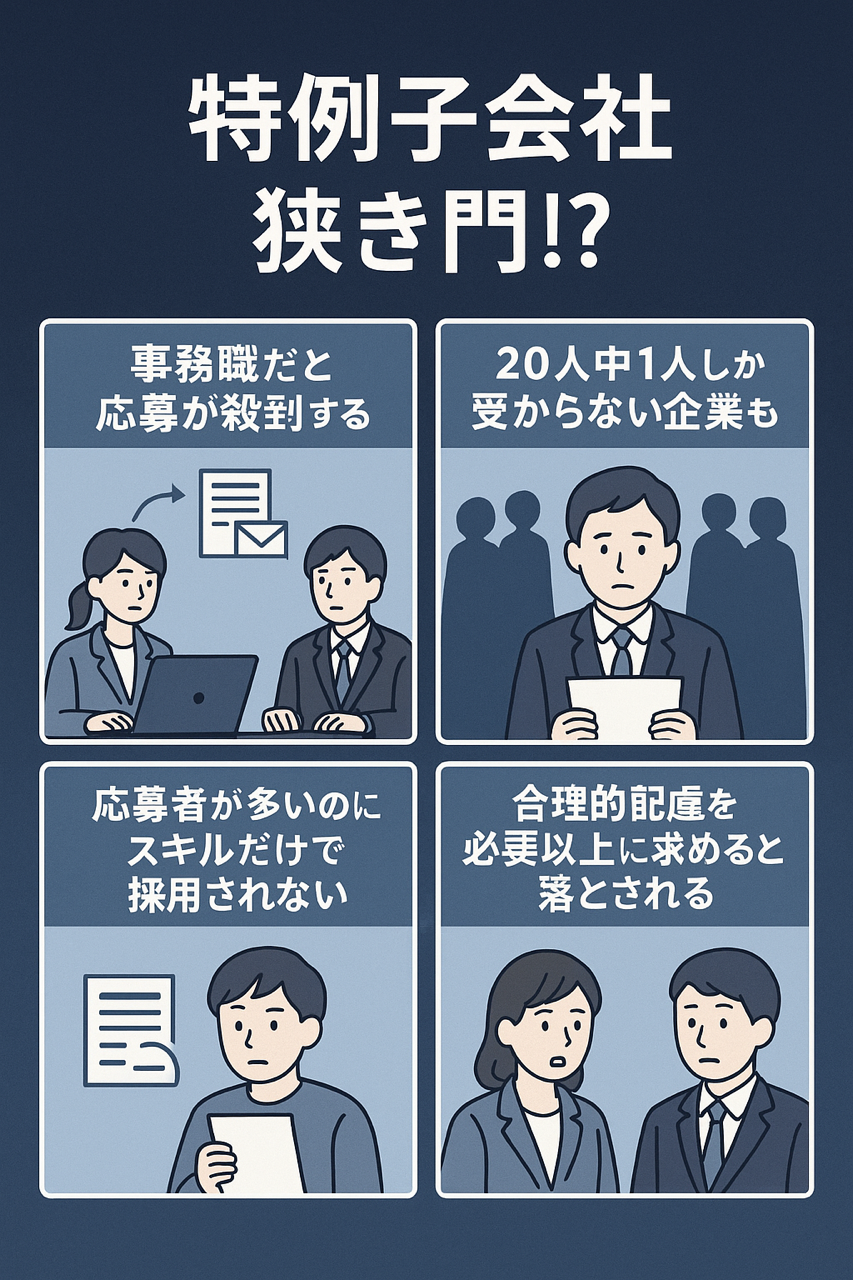 特例子会社は狭き門