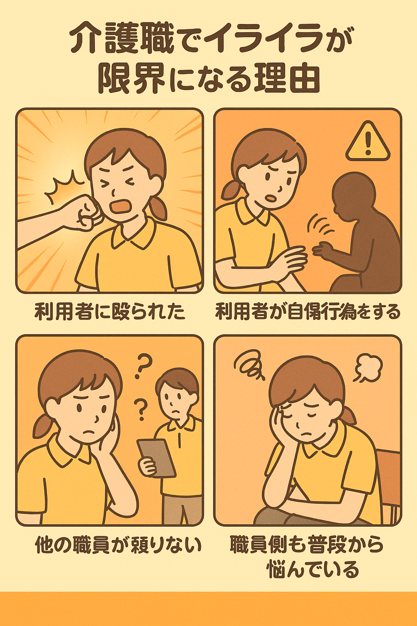 介護職でメンタルがやられることをまとめると