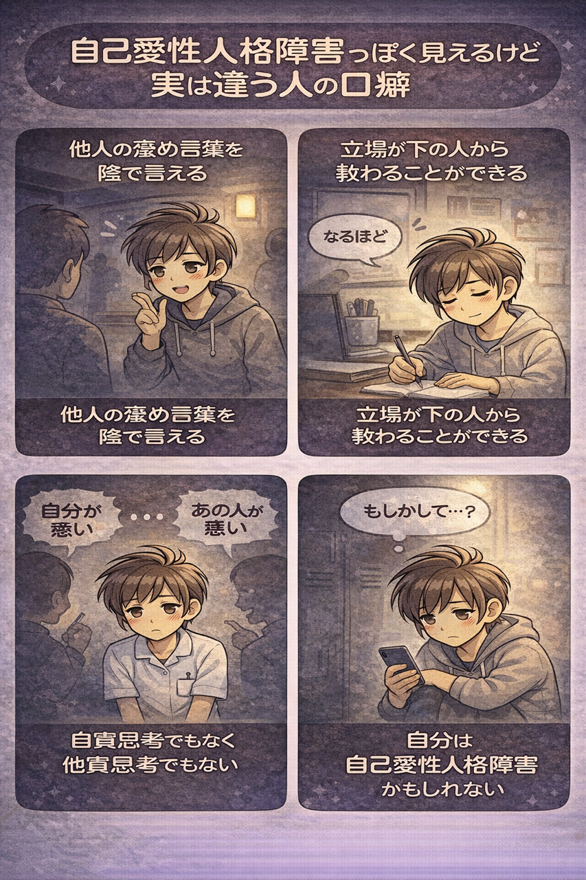 自己愛性人格障害ではない人の口癖