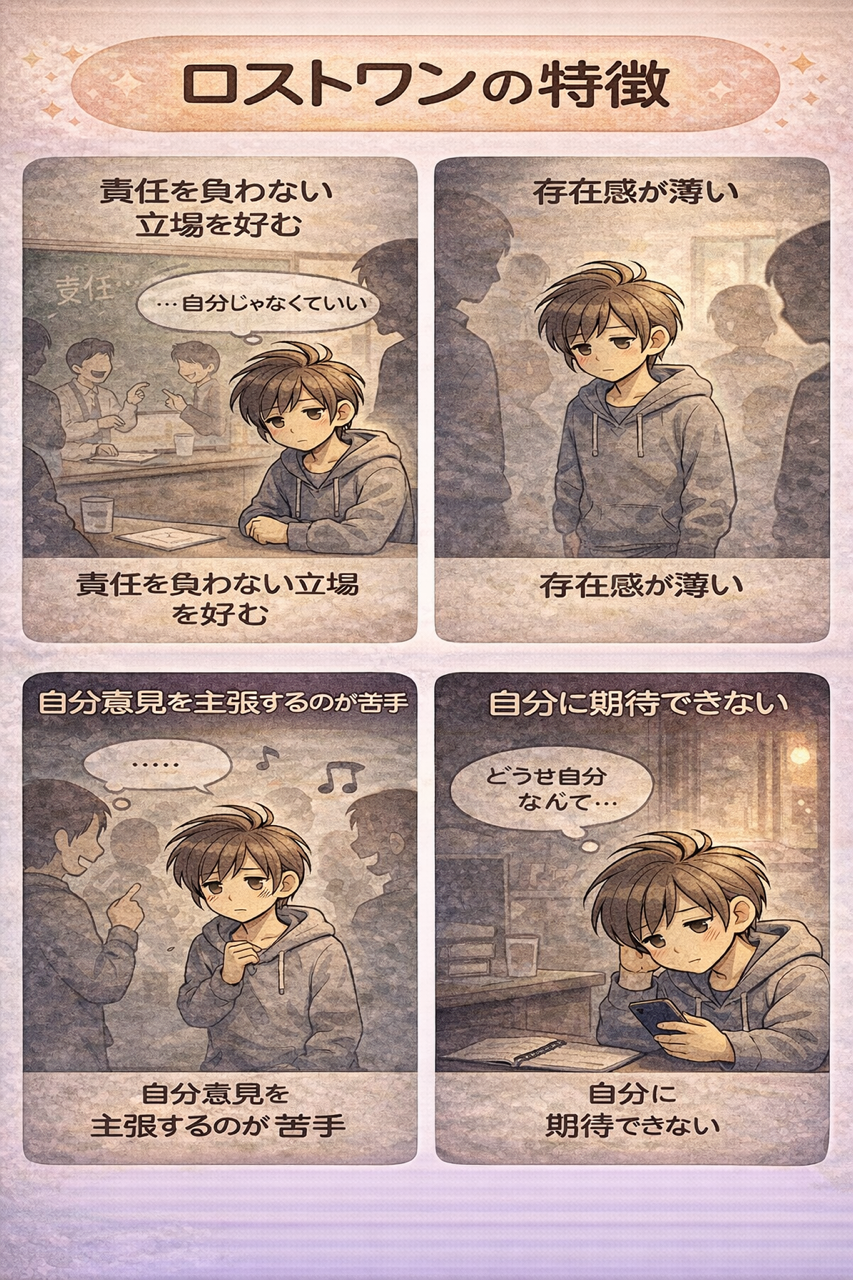 迷子役のロストワンの特長