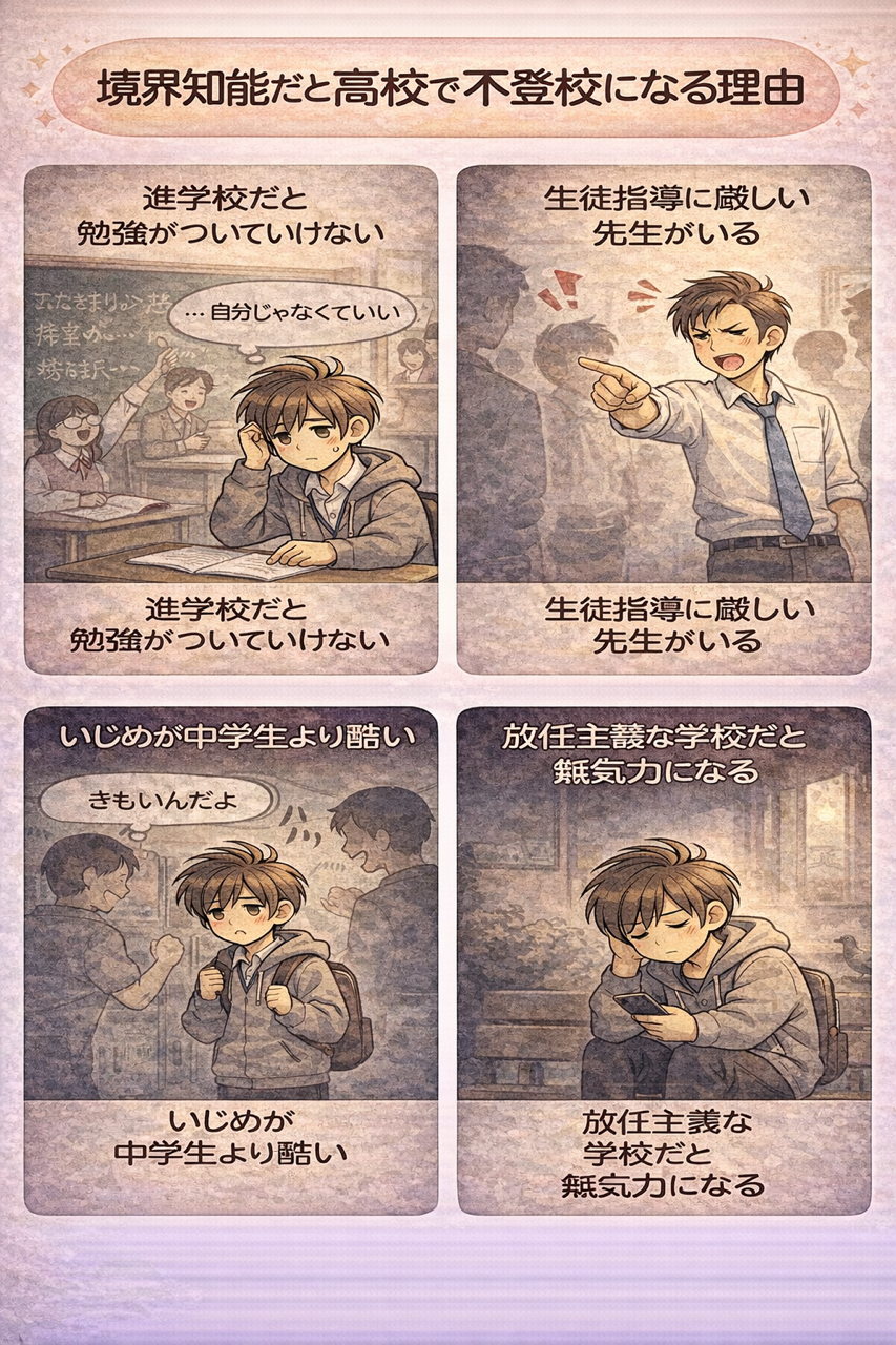 境界知能だと高校が馴染めない理由