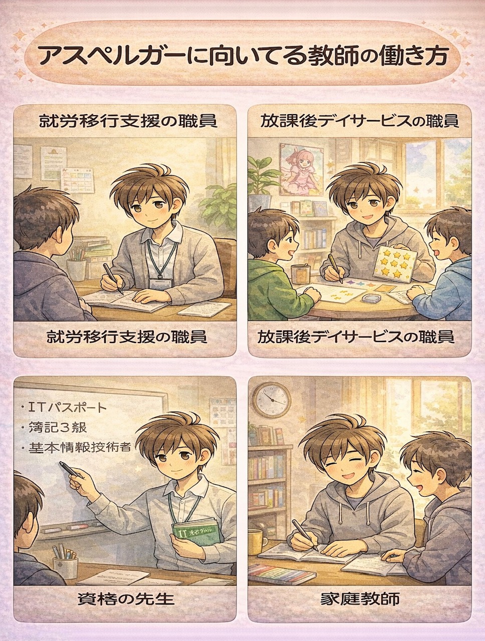 アスペルガーが向いてる教師の働き方