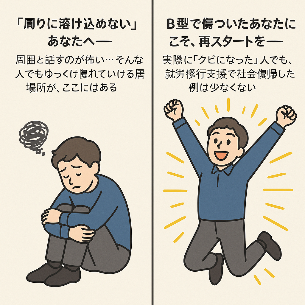 B型事業所でパワハラを受けて自分を見失ったら自立訓練を検討すべき7つの理由