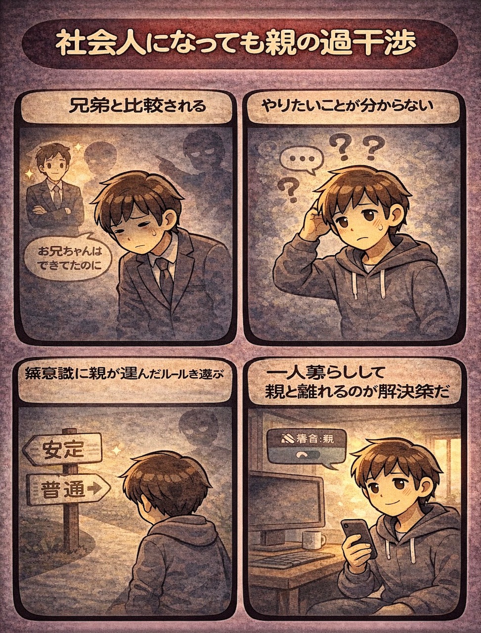 社会人になっても親の過干渉