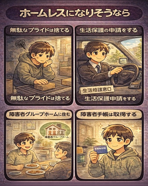 ホームレスになりそうだと思ったら