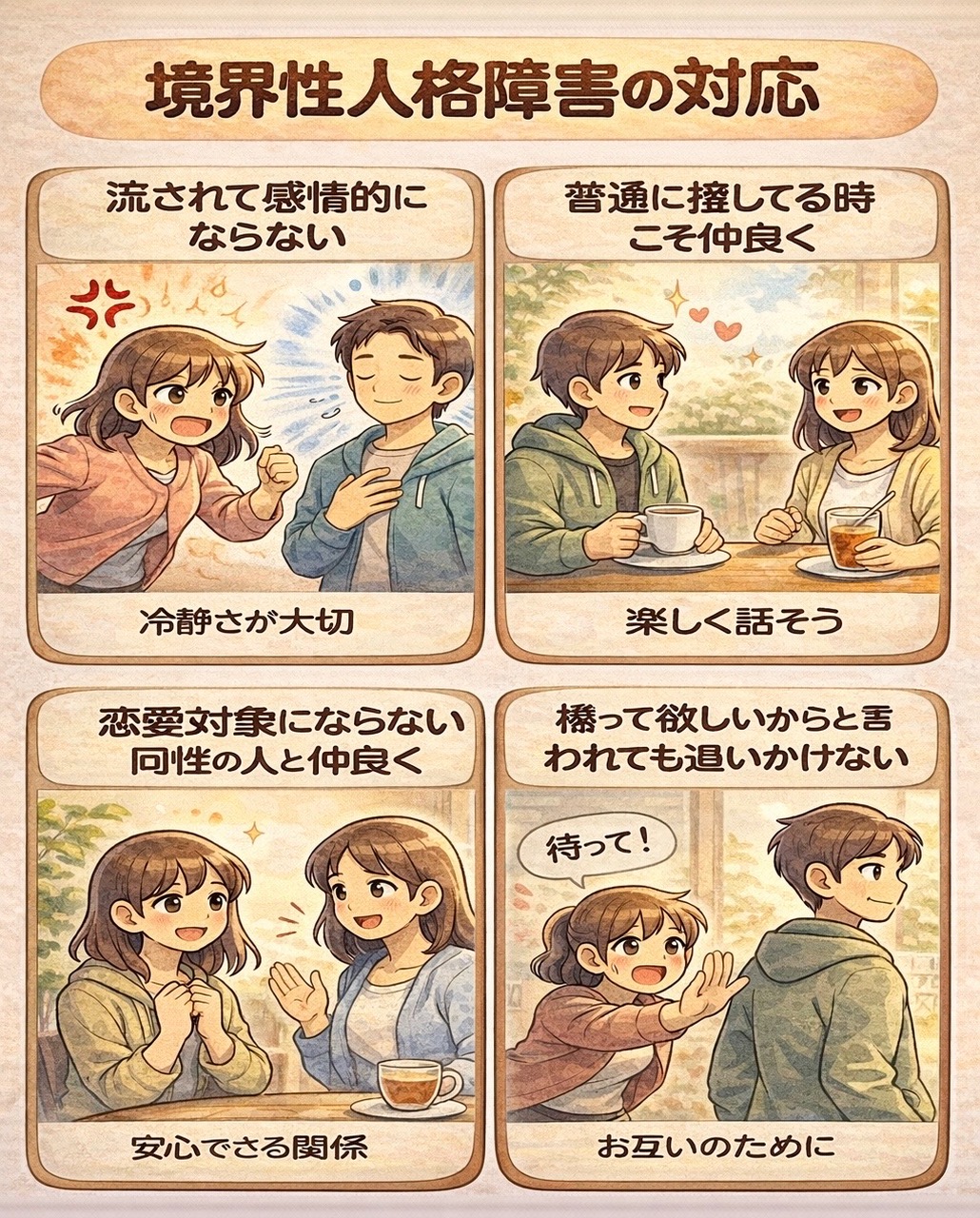 境界性人格障害の対応