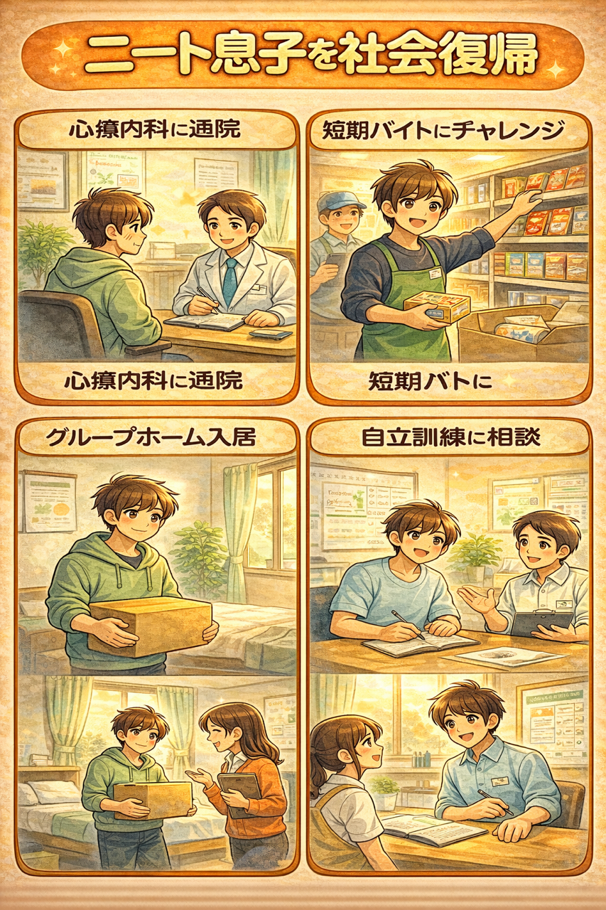 ニート息子を社会復帰