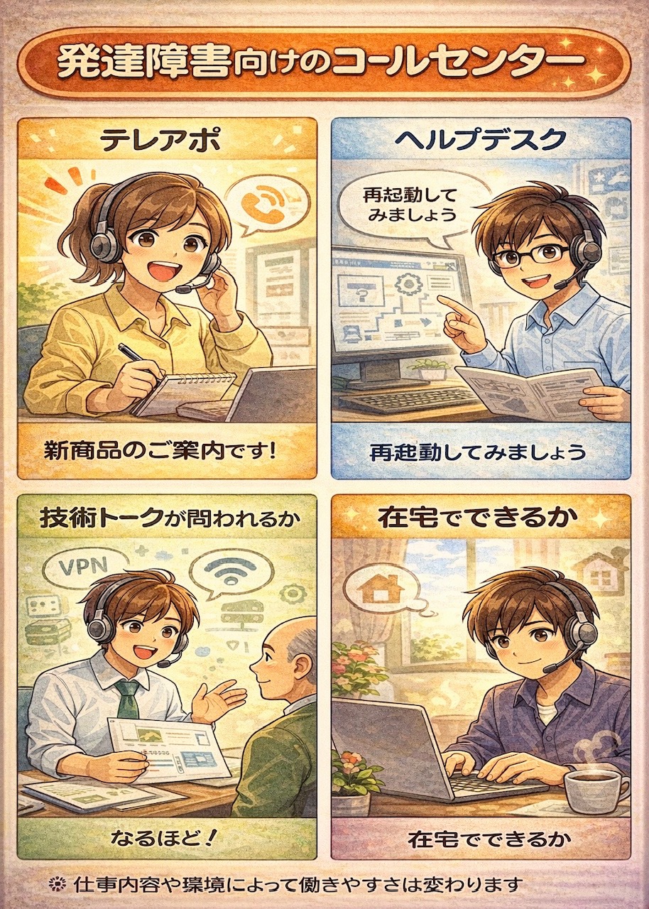 発達障害向けのコールセンター