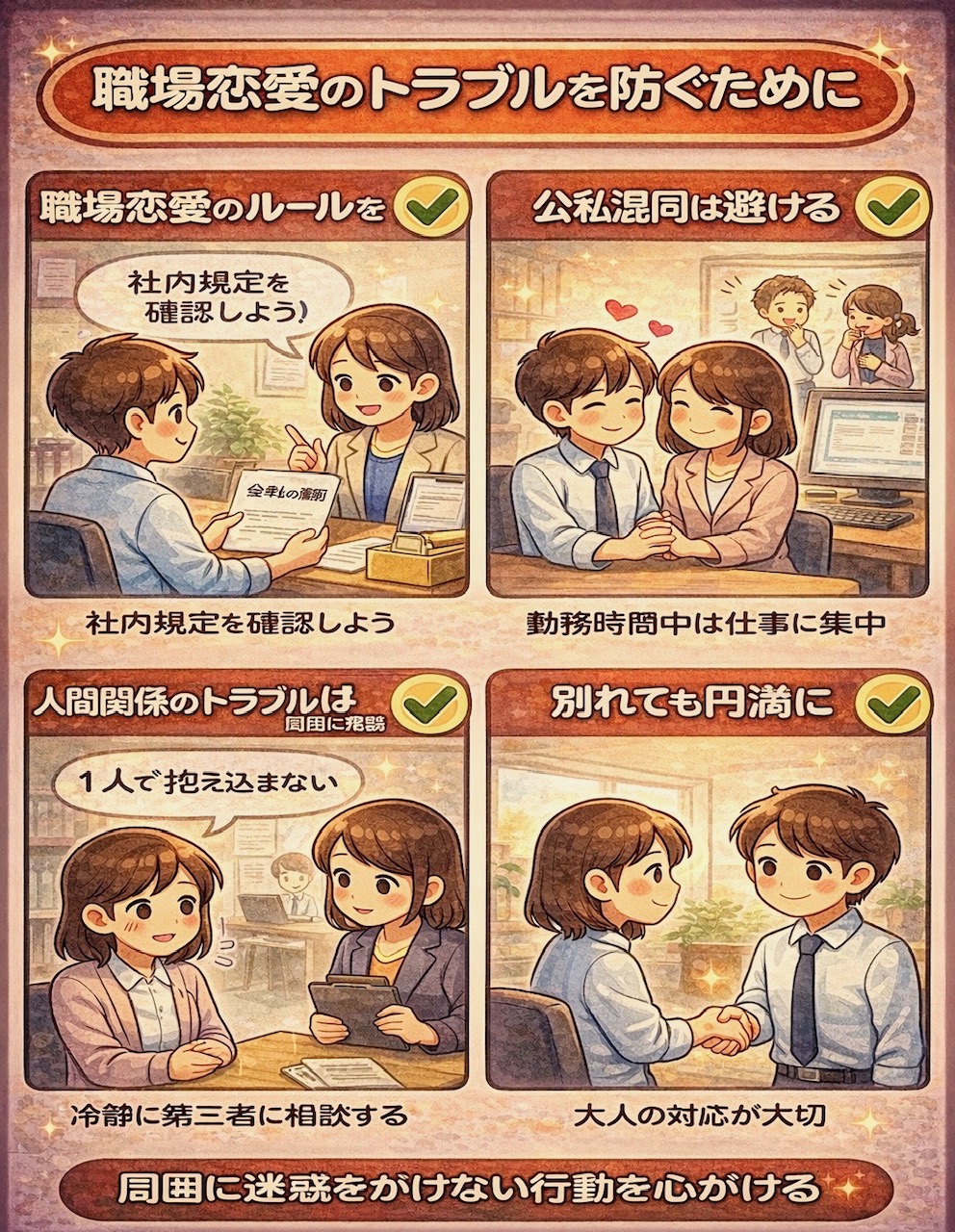 恋愛トラブルを防ぐには