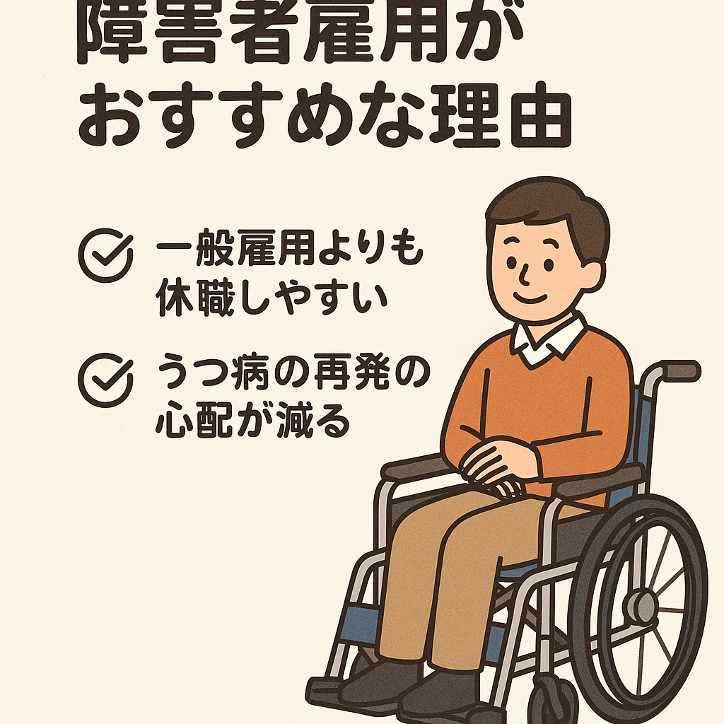 心が壊れた人が働ける障害者雇用