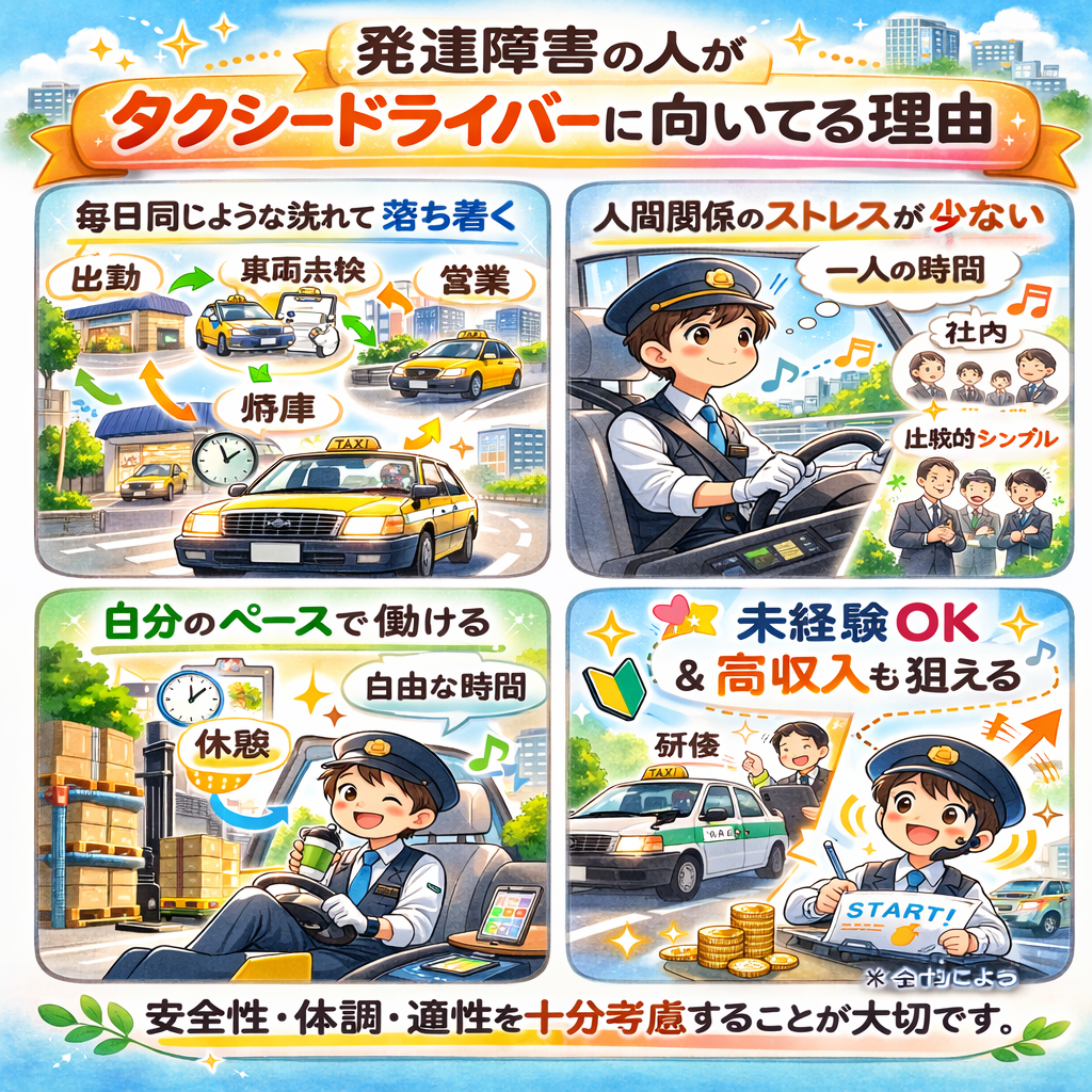 発達特性が活きるドライバー