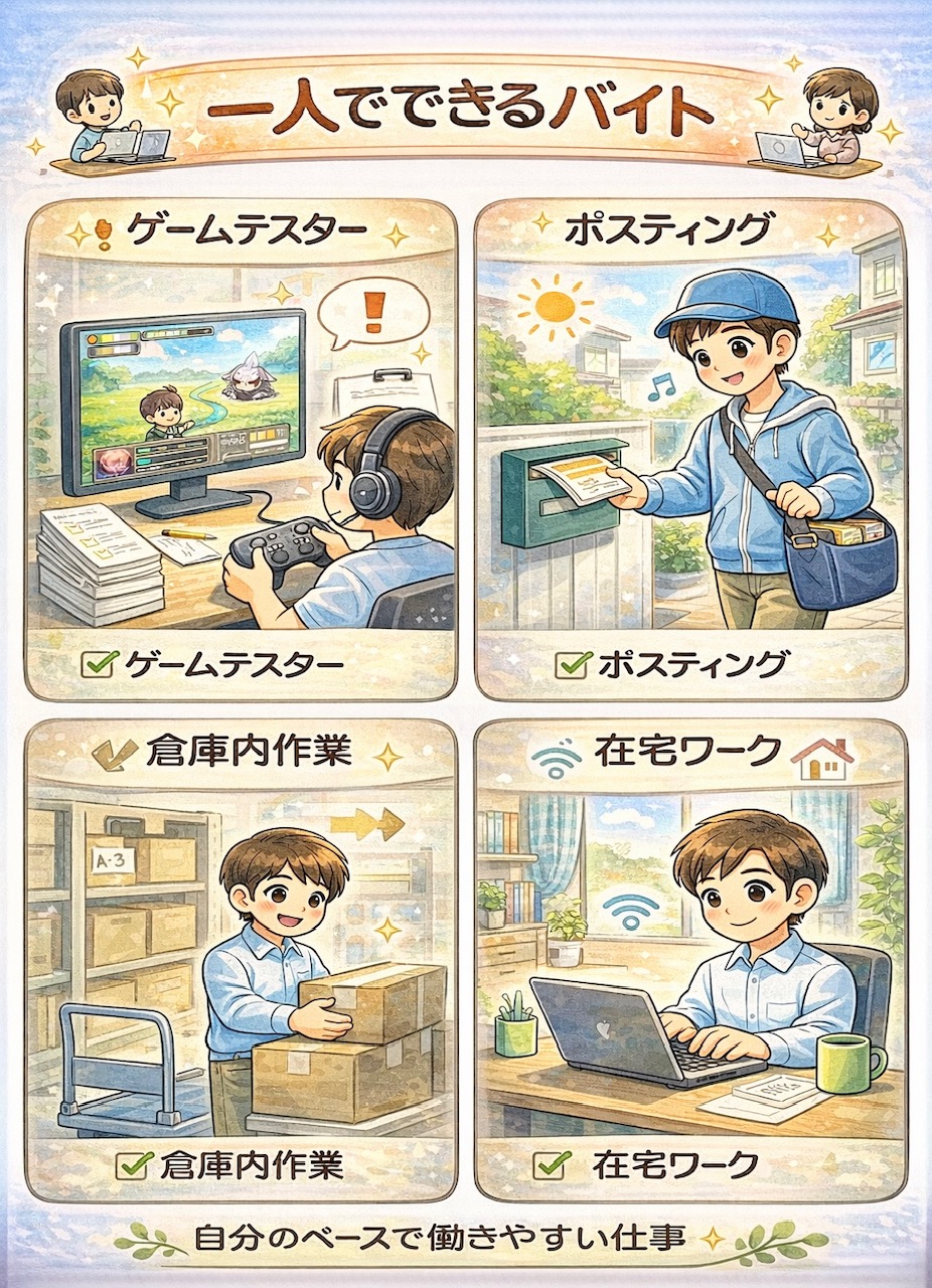 一人でできるバイト