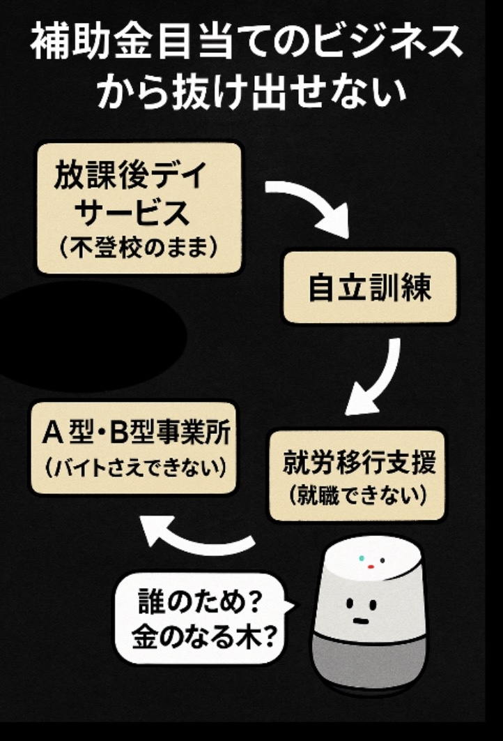 利用者を悪質な就労移行支援が金儲けに使うからくり