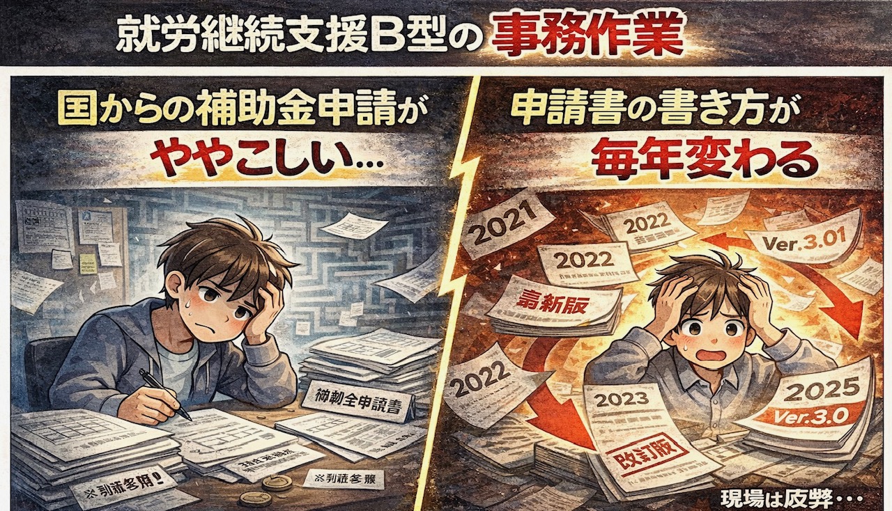 就労継続支援B型の事務作業