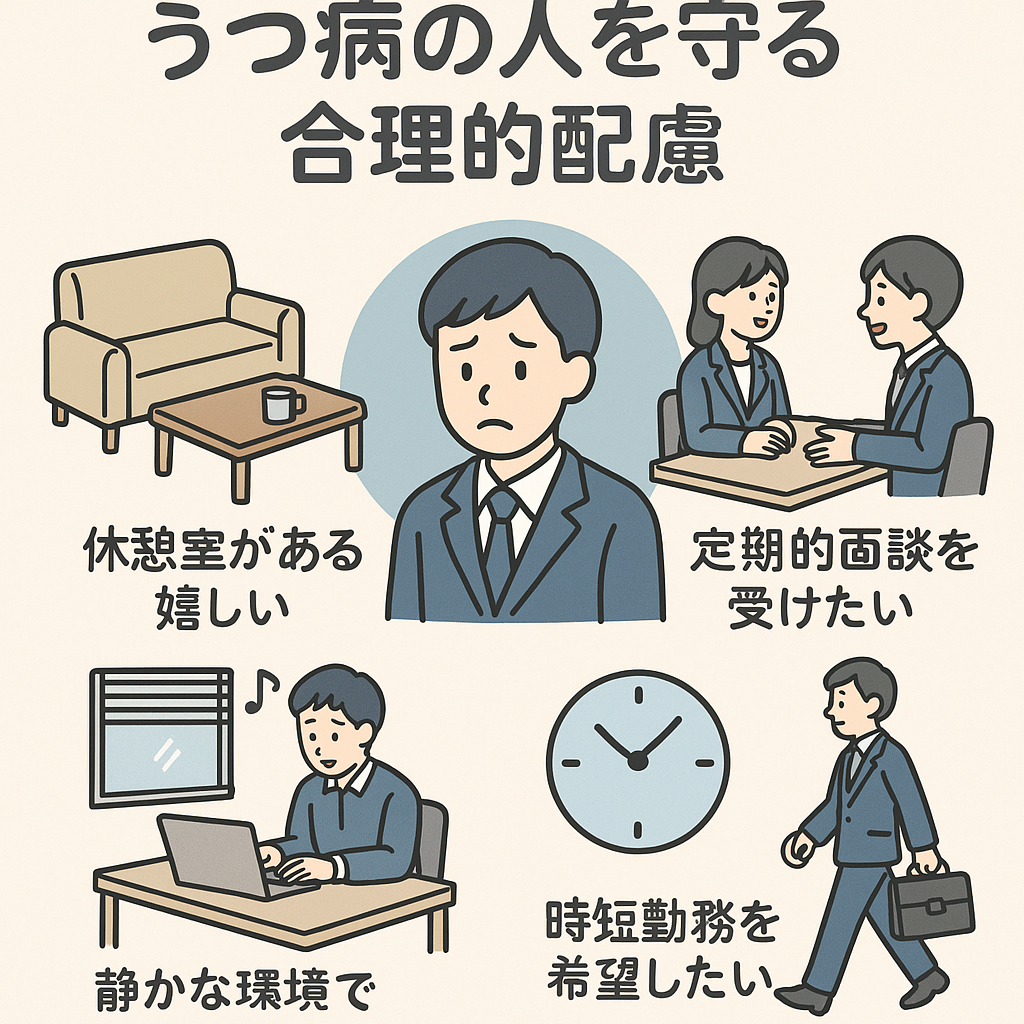 障害を配慮してくれる企業で働く