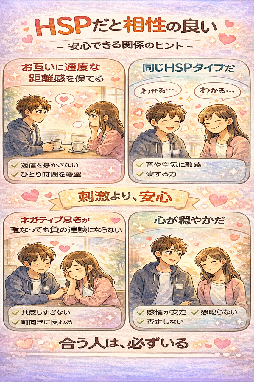 HSPだと相性の良い人