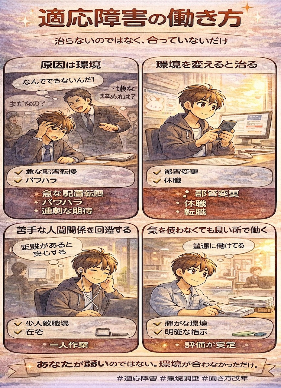 適応障害の働き方