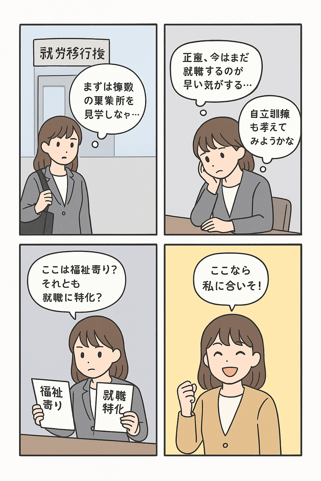就労移行支援のミスマッチを防がないと続かない
