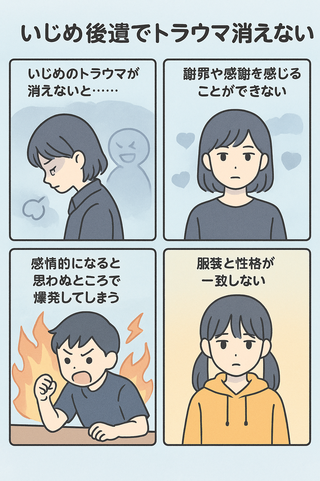 いじめのトラウマが消えないと