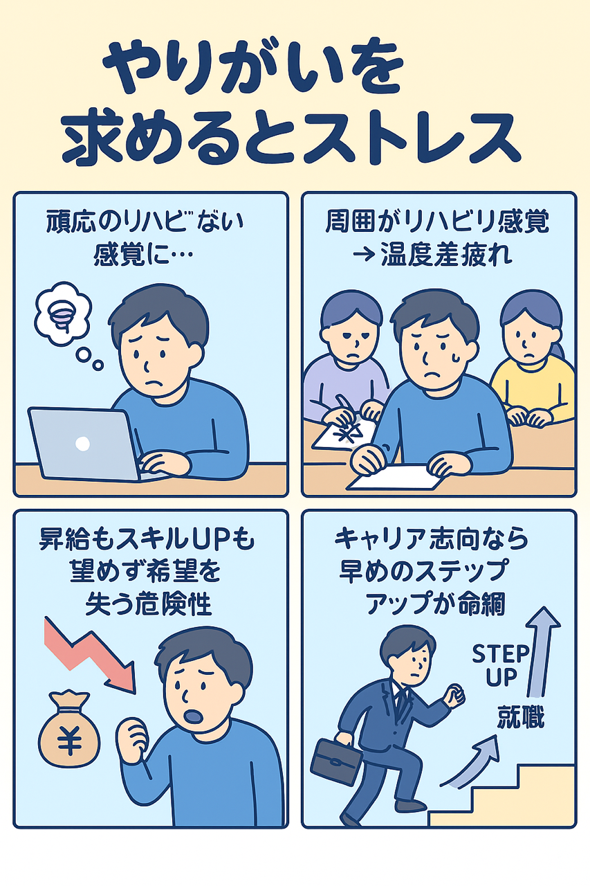 B型作業所だとやりがいやキャリアUPを求める人はストレス