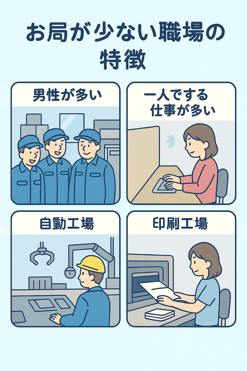 お局が多い職場・少ない職場の違い