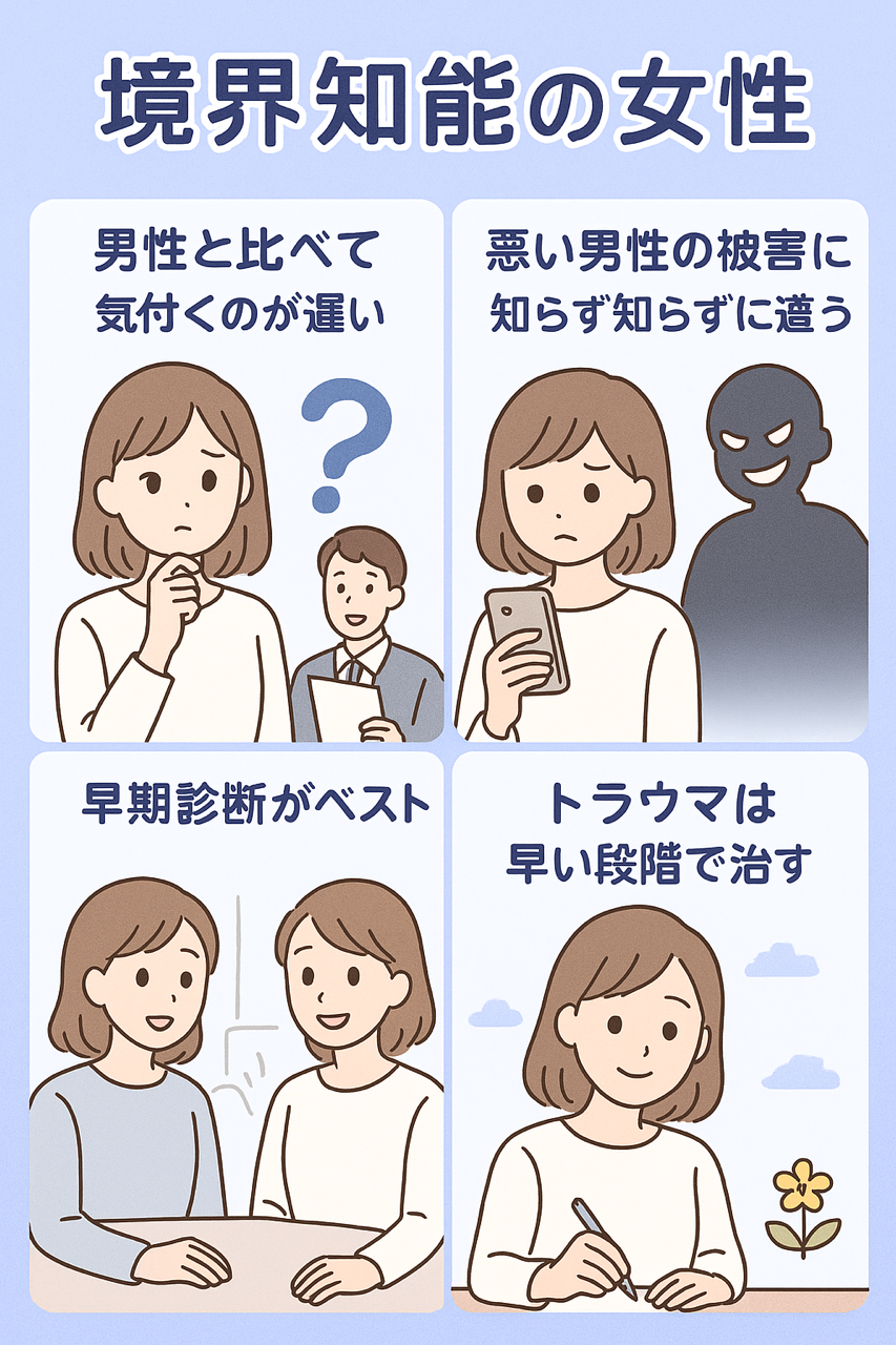 境界知能の女性